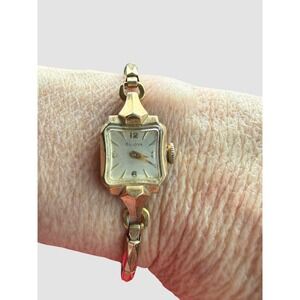 Vintage Bulova Ladies Art Deco Watch 10K RGP Case Kreisler GF Bracelet